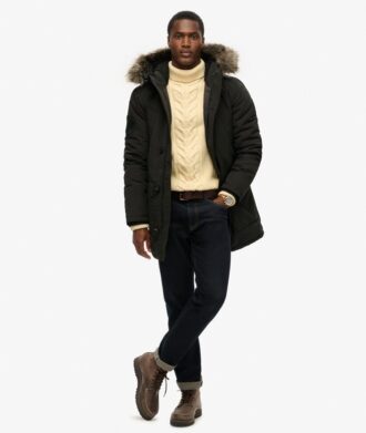 Parka Hooded in pelliccia sintetica Everest