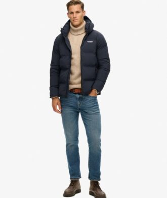 Piumino boxy con cappuccio Hooded