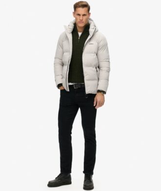 Piumino boxy con cappuccio Hooded