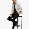 Piumino boxy con cappuccio Hooded Piumino boxy con cappuccio Hooded