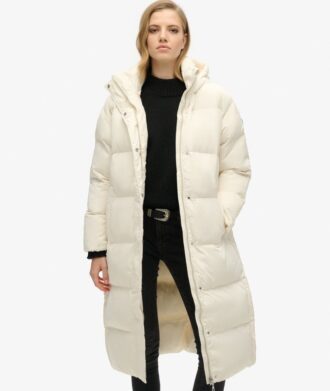 Piumino lungo con cappuccio Hooded