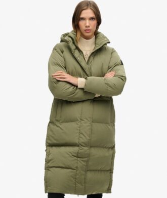 Piumino lungo con cappuccio Hooded