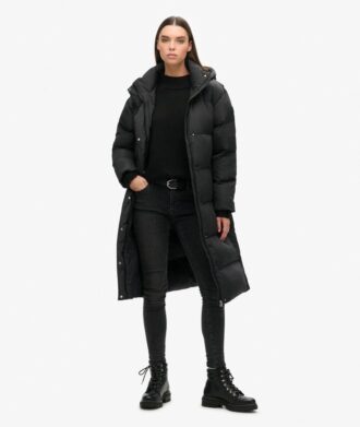 Piumino lungo con cappuccio Hooded