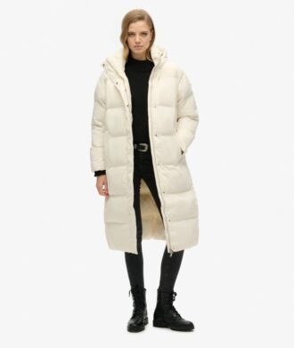Piumino lungo con cappuccio Hooded