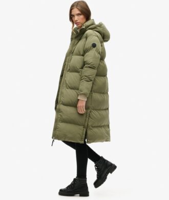 Piumino lungo con cappuccio Hooded