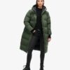 Puffer long coat with hood