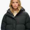 Puffer long coat with hood Puffer long coat with hood