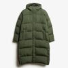 Puffer long coat with hood