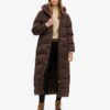 Puffer lungo con cappuccio