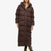 Puffer lungo con cappuccio