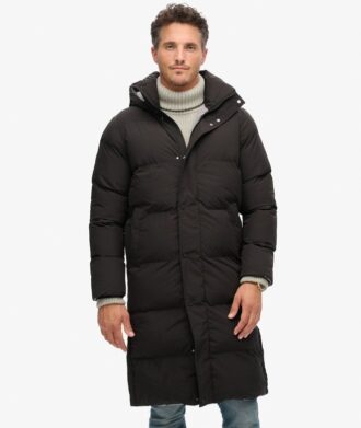 Puffer lungo con cappuccio