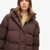 Puffer lungo con cappuccio