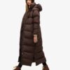 Puffer lungo con cappuccio