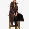 Puffer lungo con cappuccio