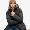 Puffer lungo in tessuto rip-stop