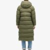 Puffer lungo in tessuto rip-stop