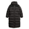 Puffer lungo in tessuto rip-stop