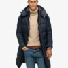 Puffer lungo in tessuto ripstop Puffer lungo in tessuto ripstop