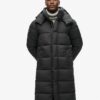 Puffer lungo in tessuto ripstop Puffer lungo in tessuto ripstop