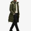 Puffer lungo in tessuto ripstop Puffer lungo in tessuto ripstop
