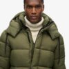 Puffer lungo in tessuto ripstop Puffer lungo in tessuto ripstop