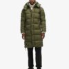 Puffer lungo in tessuto ripstop Puffer lungo in tessuto ripstop