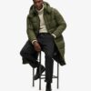 Puffer lungo in tessuto ripstop Puffer lungo in tessuto ripstop