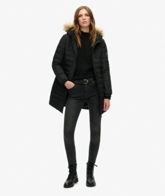 Puffer medio lungo Hooded Fuji