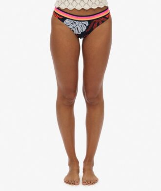 Slip bikini riciclato con logo Vintage