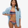 Slip da bikini a righe riciclato