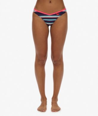Slip da bikini a righe riciclato
