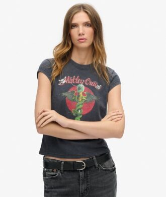 T-shirt a maniche corte Motley Crue X Superdry