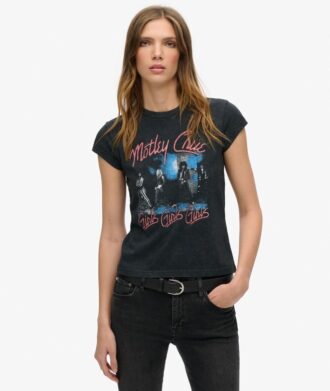 T-shirt a maniche corte Motley Crue X Superdry