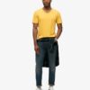 T-shirt a pantaloncini con scollo a V in maglia fiammata T-shirt a pantaloncini con scollo a V in maglia fiammata