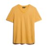 T-shirt a pantaloncini con scollo a V in maglia fiammata T-shirt a pantaloncini con scollo a V in maglia fiammata