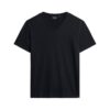 T-shirt a pantaloncini con scollo a V in maglia fiammata