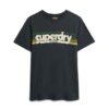 T-shirt a righe con logo Terrain