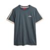 T-shirt a righe retrò con logo Essential