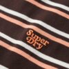 T-shirt aderente a righe con logo Essential
