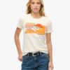 T-shirt aderente a righe Outdoor