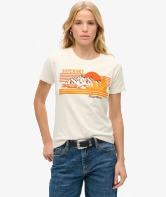 T-shirt aderente a righe Outdoor