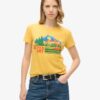 T-shirt aderente a righe Outdoor