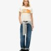 T-shirt aderente a righe Outdoor
