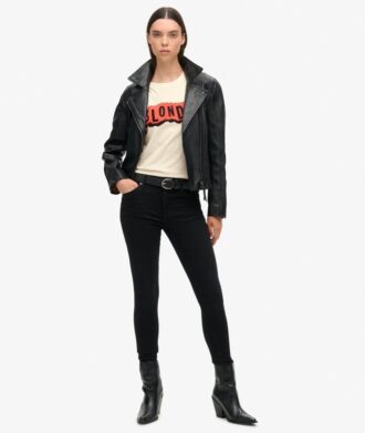 T-shirt aderente Blondie X Superdry