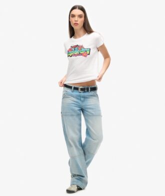 T-shirt aderente Cali Sticker