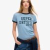 T-shirt aderente con bordi a costine Athletic Essentials