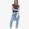 T-shirt aderente con bordi a costine Athletic Essentials