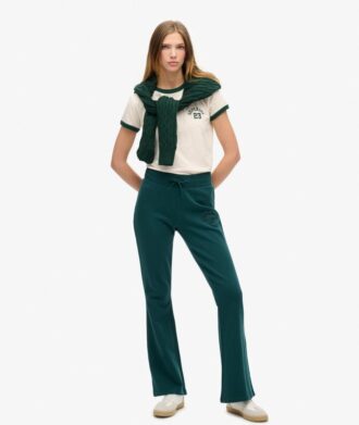 T-shirt aderente con bordi a costine Athletic Essentials