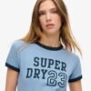 T-shirt aderente con bordi a costine Athletic Essentials