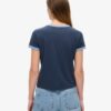 T-shirt aderente con bordi a costine Athletic Essentials